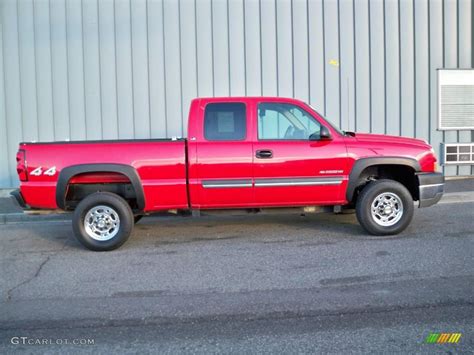 2005 Victory Red Chevrolet Silverado 2500hd Ls Extended Cab 4x4