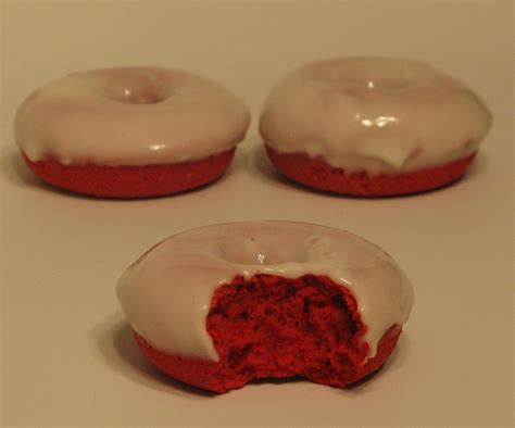 Baked Red Velvet Donuts With Cream Cheese Glaze Super Sweet Tooth