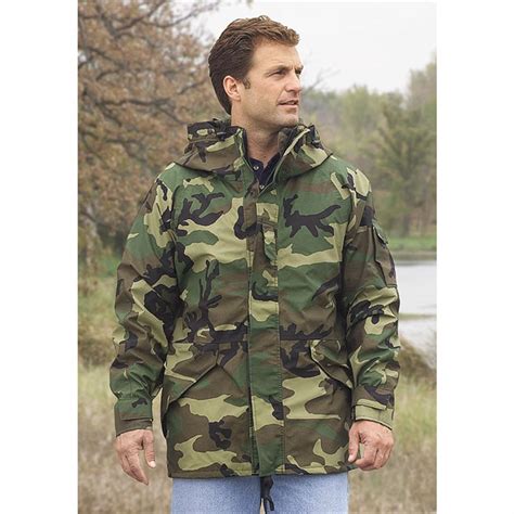 New Us Mil Ecwcs Parka Woodland Camo 67901 At Sportsmans Guide