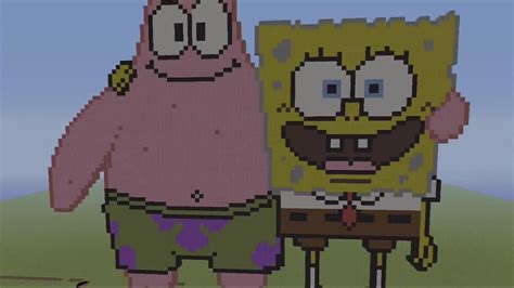 Spongebob And Patrick Pixel Art Minecraft Map My Xxx Hot Girl