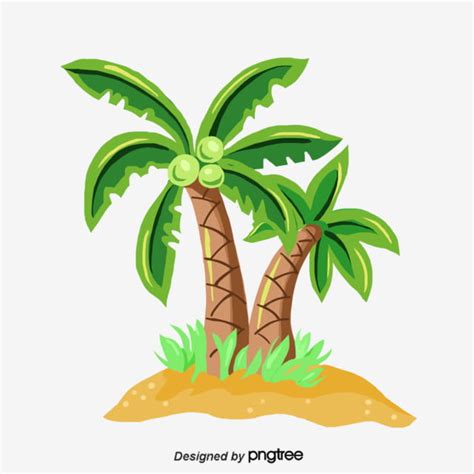Cartoon Palm Trees Clipart Transparent Png Hd Cartoon Style Cute Palm