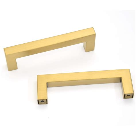 Buy Oyx 10pack 5in Gold Cabinet Handles Brushed Brass Cabinet Pulls
