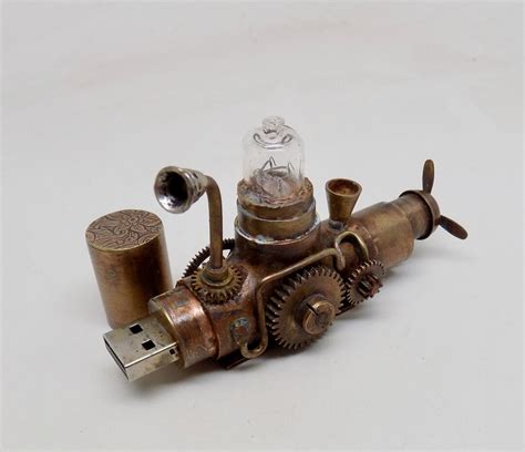 Flash Drive Steampunk Usb Flash Drive 64gbsubmarine Flash Etsy