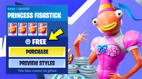 New Princess Fishstick Outfit For Free In Fortnite Crew Leaked