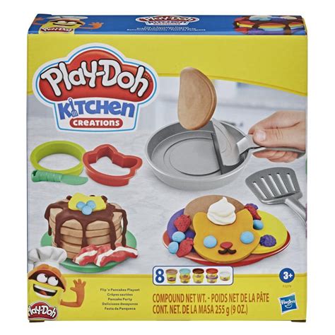 Play Doh Kitchen Creations Flip N Pancakes Playset For Kids 3 Years
