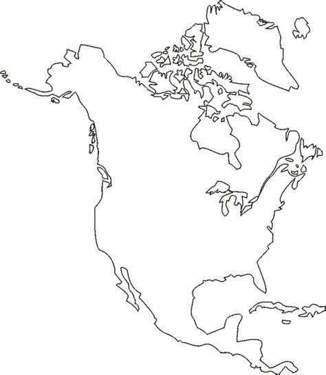 Free Printable Map North America Printable Templates