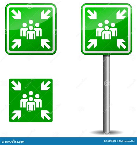 Assembly Point Sign Vector Illustration 45271566