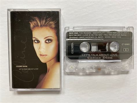 1997 Celine Dion Lets Talk About Love Cassette Tape Album Etsy