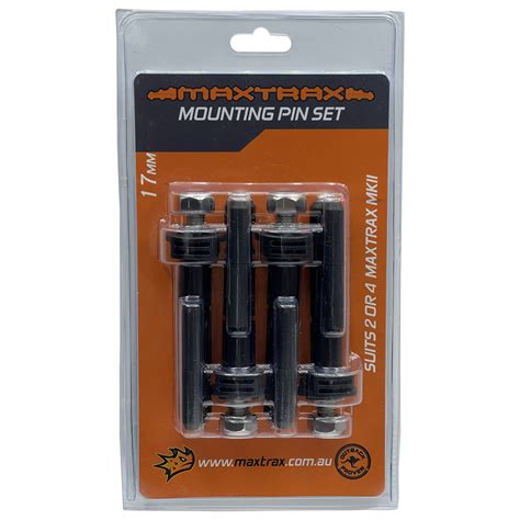 Maxtrax Mkii 17mm Mounting Pin Kit Razed Products