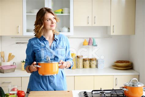 Woman In The Kitchen Stock Photo Royalty Free Freeimages