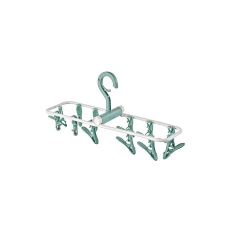 portable 12 clips clothes hanger