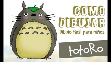 Como Dibujar A Totoro Dibujo Facil Para Niños Youtube