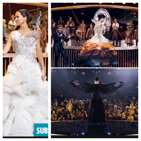 The Hunger Games Catching Fire Katniss Wedding Dress Transformation