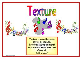 We experience texture in two ways: Musical Elements Music Teaching Resource KS1 KS2 Display Classroom | Teaching Resources