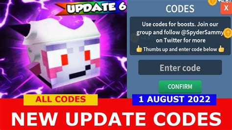 New Update Codes Upd 6 Anime All Codes Mining Clicker Simulator