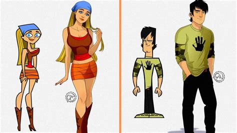 Artist Redraws Total Drama Island Characters In A More Realistic Way