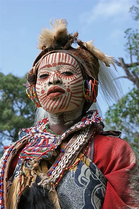 Woman From The Kikuyu Tribe In Traditional Dress Kiku