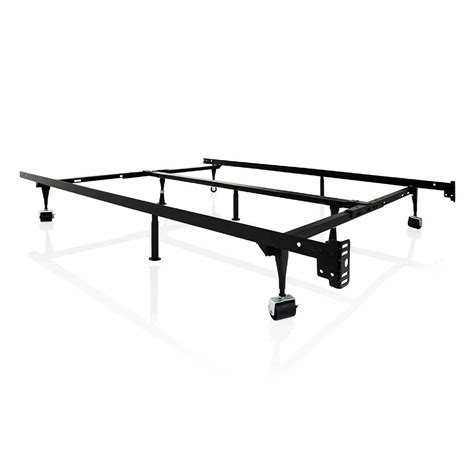 Structures Malouf Heavy Duty 9 Leg Adjustable Metal Bed Frame King