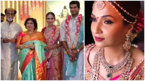 what soundarya rajinikanth and vishagan vanangamudi wore on their wedding day lifestyle news
