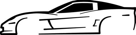 Corvette C6 Silhouette Decal