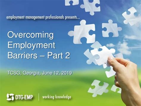 Ppt Overcoming Employment Barriers Part 2 Powerpoint Presentation