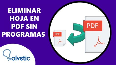 Cómo Eliminar Una Hoja En Pdf Sin Programas ️ Youtube