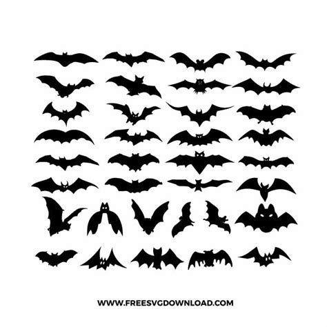 Bat Bundle Svg And Png Free Halloween Cut Files