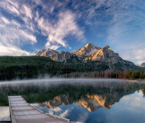 Mountain Reflection With Grasses In Idaho Stock Image Image Of Autumn