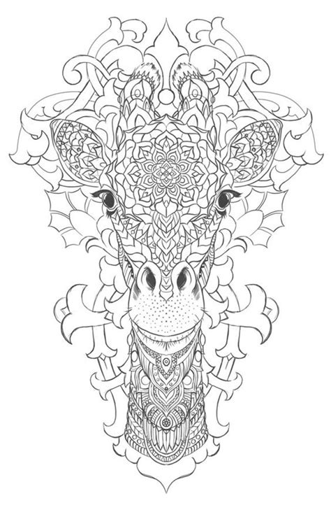 Soulmuseumblog Giraffe Coloring Pages Adults