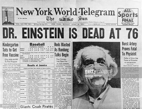 Dr Einstein Is Dead At 76 News Photo Getty Images