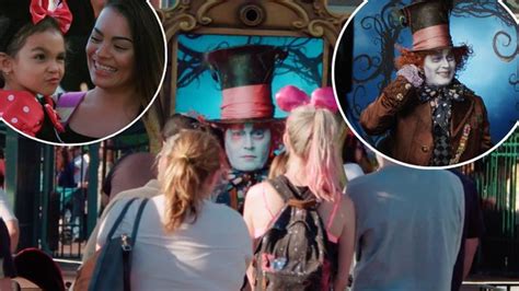 Watch Johnny Depp Surprises Fans At Disneyland As The Mad Hatter In An
