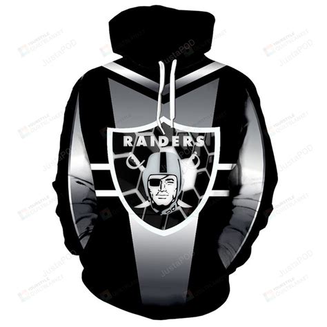 Nfl Oakland Raiders 3d All Over Print Hoodie Zip Up Hoodie Mte05