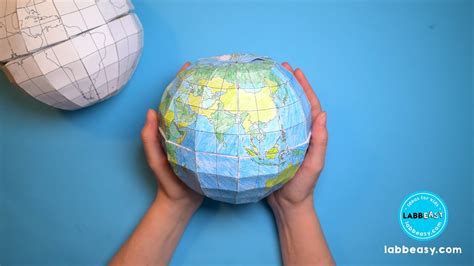How To Make A Paper Globe 3d Paper Craft For Kids Youtube