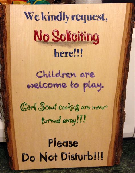 No Soliciting Sign No Soliciting Signs No Soliciting Hobbies And