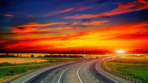 Road And Sunset Wallpapers Top Free Road And Sunset Backgrounds