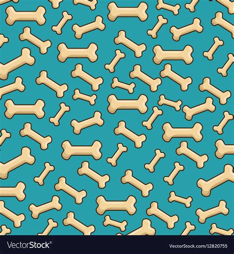 Bones Background Pattern Icon Royalty Free Vector Image