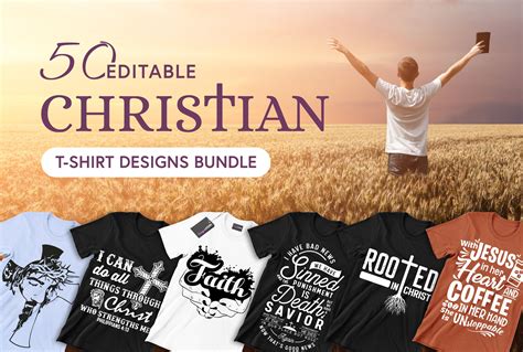 50 Editable Christian T Shirt Designs Bundle Designs Locker Reviews