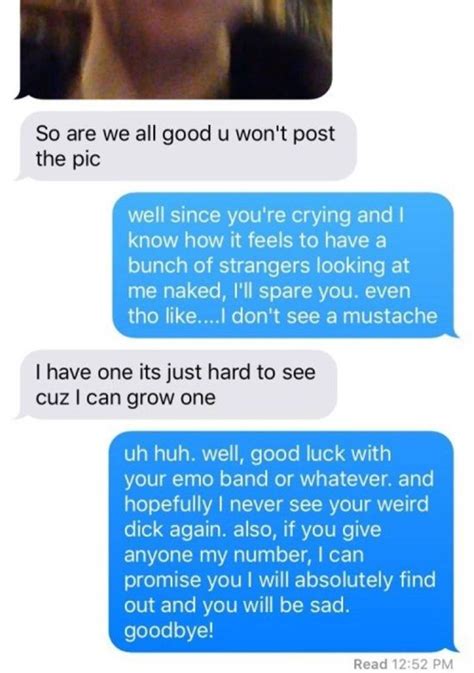 Guy Finds Out The Hard Way That Sending Unsolicited Nude Pics Is A Bad Idea Pics