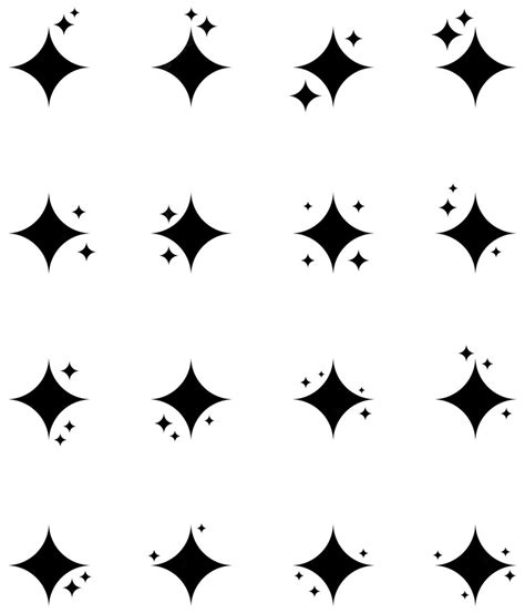 Premium Vector A Black And White Pattern Of Stars Star Icons