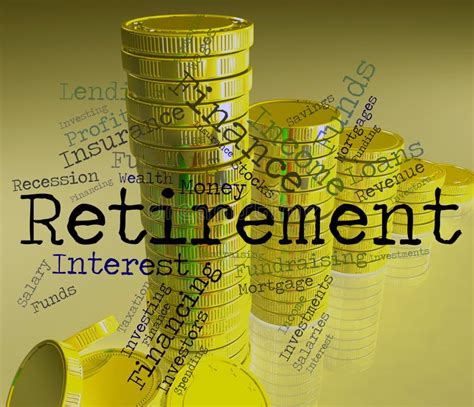 Retirement Word Shows Finish Work And Pensioner Stock Illustration