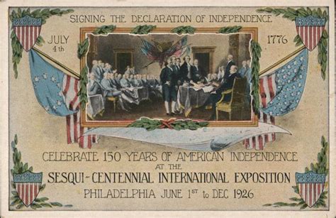 Signing The Declaration Of Independence July 4th 1776 Philadelphia
