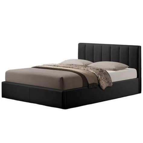 Atlin Designs Contemporary Faux Leather Upholstered Queen Storage Bed In Black 1 Fred Meyer