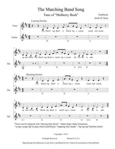 The Marching Band Song By Traditional Digital Sheet Music For Score