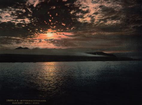 Midnight Sun Bellsund Spitsbergen Norway Ca 1897 Flickr