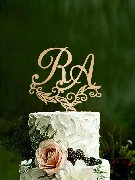 Wedding Cake Topper Initial Cake Toppers For Weddings Mr And Mrs Monogram