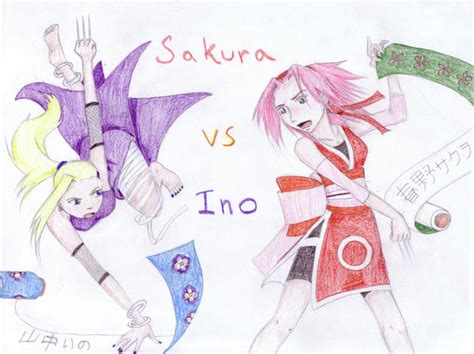 Sakura Vs Ino By Koumori No Hime On Deviantart