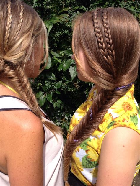 Mother Daughter Braids Longhair Braids Fishtail Hair Affair Long