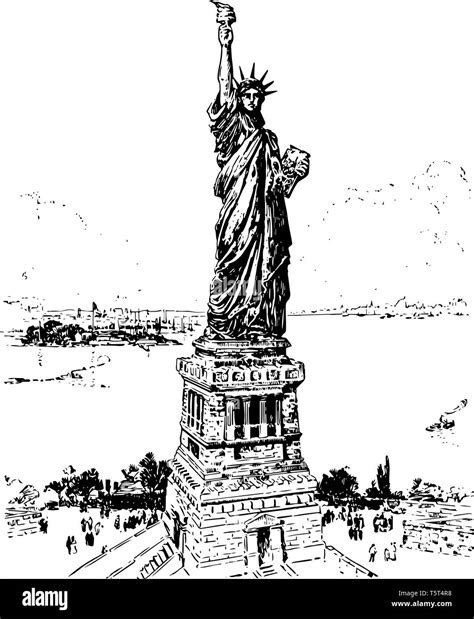 La Statue De La Liberté Bartholdi à New York Bartholdi A Terminé La