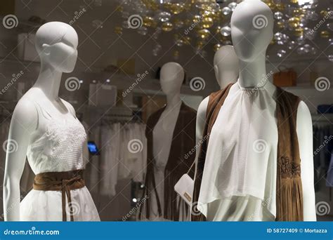 Fashion Mannequin Showcase Display Shopping Retail Stock Image Image