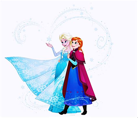 Walt Disney Images Queen Elsa And Princess Anna Walt Disney